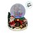 Enfeite Decorativo de Natal - Globo de Neve com Papai Noel, Crianças e Árvore De Natal - 22x22x23cm - 1 unidade - Rizzo - Imagem 2