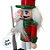 Kit Boneco Soldado Quebra Nozes de Madeira - Vermelho e Verde - 10cm  - 4 unidades - Rizzo - Imagem 4