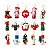 Mini Enfeite de Madeira para Árvore de Natal - 15 peças - 5cm - 15 unidades - Rizzo - Imagem 4