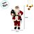 Papai Noel Decorativo em Pé Com saco de presente decorado - 60cm - 1 unidade - Rizzo - Imagem 2