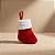 Meia de Natal para Pendurar - Vermelha - 17x12x10cm - 1 unidade - Rizzo - Imagem 1