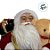 Papai Noel Decorativo em Pé com Saco de Presentes e Urso - Vermelho e Dourado - 30cm - 1 unidade - Rizzo - Imagem 3