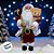 Papai Noel Decorativo em Pé com Saco de Presentes e Urso - Vermelho e Dourado - 30cm - 1 unidade - Rizzo - Imagem 7