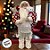Papai Noel Decorativo em Pé com Saco de Presentes e Urso - Vermelho e Branco - 45cm - 1 unidade - Rizzo - Imagem 8