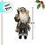 Papai Noel Decorativo em Pé com Saco de Presentes - Verde e Branco - 45cm - 1 unidade - Rizzo - Imagem 2