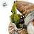 Papai Noel Decorativo em Pé com Saco de Presentes - Verde e Branco - 45cm - 1 unidade - Rizzo - Imagem 5