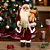 Papai Noel Decorativo em Pé com Saco de Presentes e Urso - Vermelho e Branco - 60cm - 1 unidade - Rizzo - Imagem 1