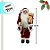 Papai Noel Decorativo em Pé com Saco de Presentes e Urso - Vermelho e Branco - 60cm - 1 unidade - Rizzo - Imagem 2