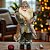 Papai Noel Decorativo em Pé com Saco de Presentes - Verde e Bege - 60cm - 1 unidade - Rizzo - Imagem 1