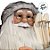Papai Noel Decorativo em Pé com Saco de Presentes - Verde e bege - 90cm - 1 unidade - Rizzo - Imagem 3
