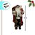 Papai Noel Decorativo em Pé com Saco de Presentes - Vermelho e Marrom - 45cm - 1 unidade - Rizzo - Imagem 2
