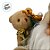 Papai Noel Decorativo em Pé com Saco de Presentes e Enfeite - Dourado - 30cm - 1 unidade - Rizzo - Imagem 4