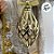 Papai Noel Decorativo em Pé com Saco de Presentes e Enfeite - Dourado - 60cm - 1 unidade - Rizzo - Imagem 5
