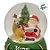 Enfeite Decorativo de Natal - Globo de Neve com Papai Noel e Rena - 6,5x9,5cm - 1 unidade - Rizzo - Imagem 3