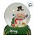 Enfeite Decorativo de Natal - Globo de Neve com Boneco de Neve - 4,5x7cm - 1 unidade - Rizzo - Imagem 3