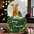 Enfeite Decorativo de Natal - Globo de Neve com Rena - 4,5x7cm - 1 unidade - Rizzo - Imagem 1
