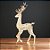 Enfeite Decorativo de Natal - Rena de Metal Gigante com Led - Ouro - 185x36x86cm - 1 unidade - Cromus - Rizzo - Imagem 1