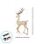 Enfeite Decorativo de Natal - Rena de Metal Gigante com Led - Ouro - 185x36x86cm - 1 unidade - Cromus - Rizzo - Imagem 4