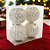 Bolas de Natal - Branca com Detalhes Dourados - 10cm - 4 unidades - Cromus - Rizzo - Imagem 1