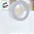 Sacola Transparente Fosca PVC com Alça Redonda de Couro Branco - 27x23x11cm - 1 unidade - Rizzo - Imagem 2