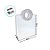 Sacola Transparente Fosca PVC com Alça Redonda de Couro Branco - 23x20x10cm - 1 unidade - Rizzo - Imagem 3