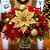 Poinsettia Decorativa - Bege e Dourado - 38x14x36cm - 1 unidade - Cromus - Rizzo - Imagem 4