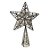 Topo de Estrela para Árvore de Natal Plástico - Ouro Branco - 30x20x6cm - 1 unidade - Cromus - Rizzo - Imagem 1