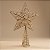 Topo de Estrela para Árvore de Natal Plástico - Ouro Branco - 30x20x6cm - 1 unidade - Cromus - Rizzo - Imagem 1
