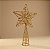 Topo Estrela para Árvore de Natal Plástico - Ouro - 24x14x5cm - 1 unidade - Cromus - Rizzo - Imagem 1