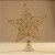 Topo Estrela para Árvore de Natal Plástico - Ouro - 27x23x5,5cm - 1 unidade - Cromus - Rizzo - Imagem 1