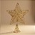 Topo Estrela para Árvore de Natal Plástico - Ouro - 24x19,5x5cm - 1 unidade - Cromus - Rizzo - Imagem 1