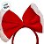 Tiara de Natal de Laço Vermelho e Branco - 23,5x20x1,5cm - 1 unidade - Cromus - Rizzo - Imagem 3