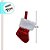 Meia de Natal para Pendurar - Vermelho Metalizado - 15cm - 1 unidade - Cromus - Rizzo - Imagem 4