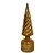 Enfeite Decorativo de Natal com Luz e Movimento - Árvore Giratória Dourada - 29,5x9x9cm - 1 unidade - Cromus - Rizzo - Imagem 1