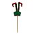 Pick Decorativo de Natal - Pés de Elfo - 25x7,5x1cm - 1 unidade - Cromus - Rizzo - Imagem 1