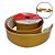 Fita Aramada Decorativa de Natal - Ouro - 6,3cmx9,14m - 1 unidade - Cromus - Rizzo - Imagem 1