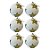 Bolas de Natal - Estrelas Douradas - 8x8x8cm - 6 unidades - Cromus - Rizzo - Imagem 1