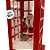 Cenário De Natal - Cabine Telefonica Com Papai Noel com Som , Luz e Movimento - 30x13cm  - 1 unidade - Rizzo - Imagem 2