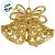 Enfeite Decorativo Para Pendurar de Natal - Sino Ouro - 8x10x3,6cm - 1 unidade - Cromus - Rizzo - Imagem 2