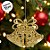 Enfeite Decorativo Para Pendurar de Natal - Sino Ouro - 8x10x3,6cm - 1 unidade - Cromus - Rizzo - Imagem 4