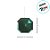 Enfeite Decorativo Para Pendurar de Natal - Joia Quadrada Verde Escuro - 10x10x5,5cm - 1 unidade - Cromus - Rizzo - Imagem 3
