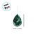 Enfeite Decorativo Para Pendurar de Natal - Joia Gota Verde Escuro - 14,5x10x6cm - 1 unidade - Cromus - Rizzo - Imagem 3