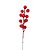 Galho Decorativo de Natal - Frutinhas Vermelhas Pequenas - 21x7x5cm - 1 unidade - Cromus - Rizzo - Imagem 1