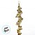 Enfeite Decorativo Para Pendurar de Natal - Estalactite Ouro - 25x3,5x3,5cm - 1 unidade - Cromus - Rizzo - Imagem 2