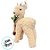 Enfeite Decorativo de Natal - Rena Bege - Cachecol e Plantas - 39,5x22x11,5cm - 1 unidade - Cromus - Rizzo - Imagem 3