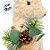 Enfeite Decorativo de Natal - Rena Bege - Cachecol e Plantas - 39,5x22x11,5cm - 1 unidade - Cromus - Rizzo - Imagem 5