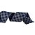 Fita Aramada Decorativa de Natal - Xadrez Azul e Prata - 6,3cmx9,14m - 1 unidade - Cromus - Rizzo - Imagem 1