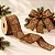 Fita Aramada Decorativa de Natal - Biscoito e Árvore - Marrom e Branco - 6,3cmx9,14m - 1 unidade - Cromus - Rizzo - Imagem 1