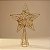 Topo Estrela para Árvore de Natal Plástico - Ouro - 29,5x20x5,5cm - 1 unidade - Cromus - Rizzo - Imagem 1