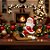 Enfeite De Natal em Resina - Noel No Treno Com LED - 12,5x12cm - 1 unidade - Rizzo - Imagem 1